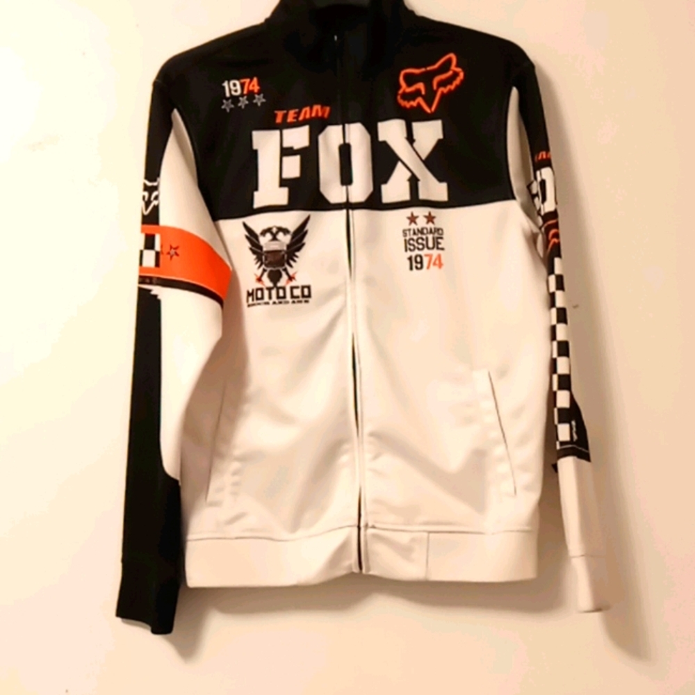 Men's live fast ride hard Fox zip-up